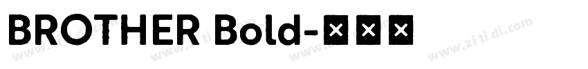 BROTHER Bold字体转换